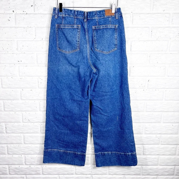 SWK SEEN WORN KEPT The Crop Wide Denim Jeans. 30 X 32 - Picture 4 of 10